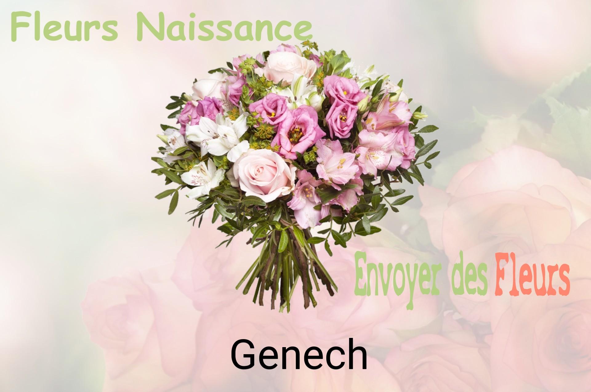 Bouquet de fleurs de naissance livré à Genech